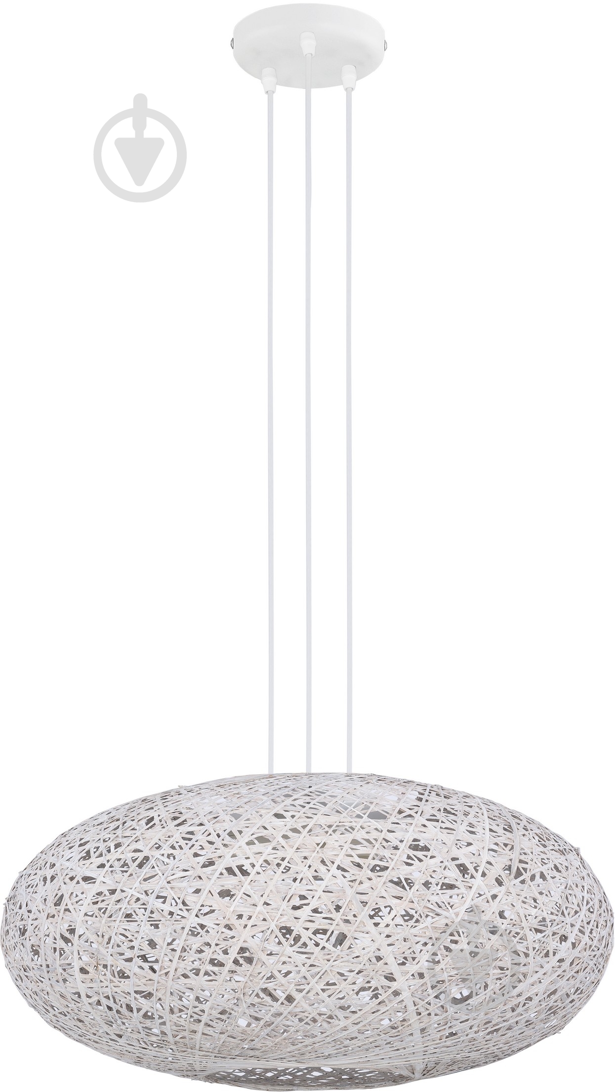 Люстра подвесная TK Lighting Backaz White 3x60 Вт E27 белый 1862 - фото 1