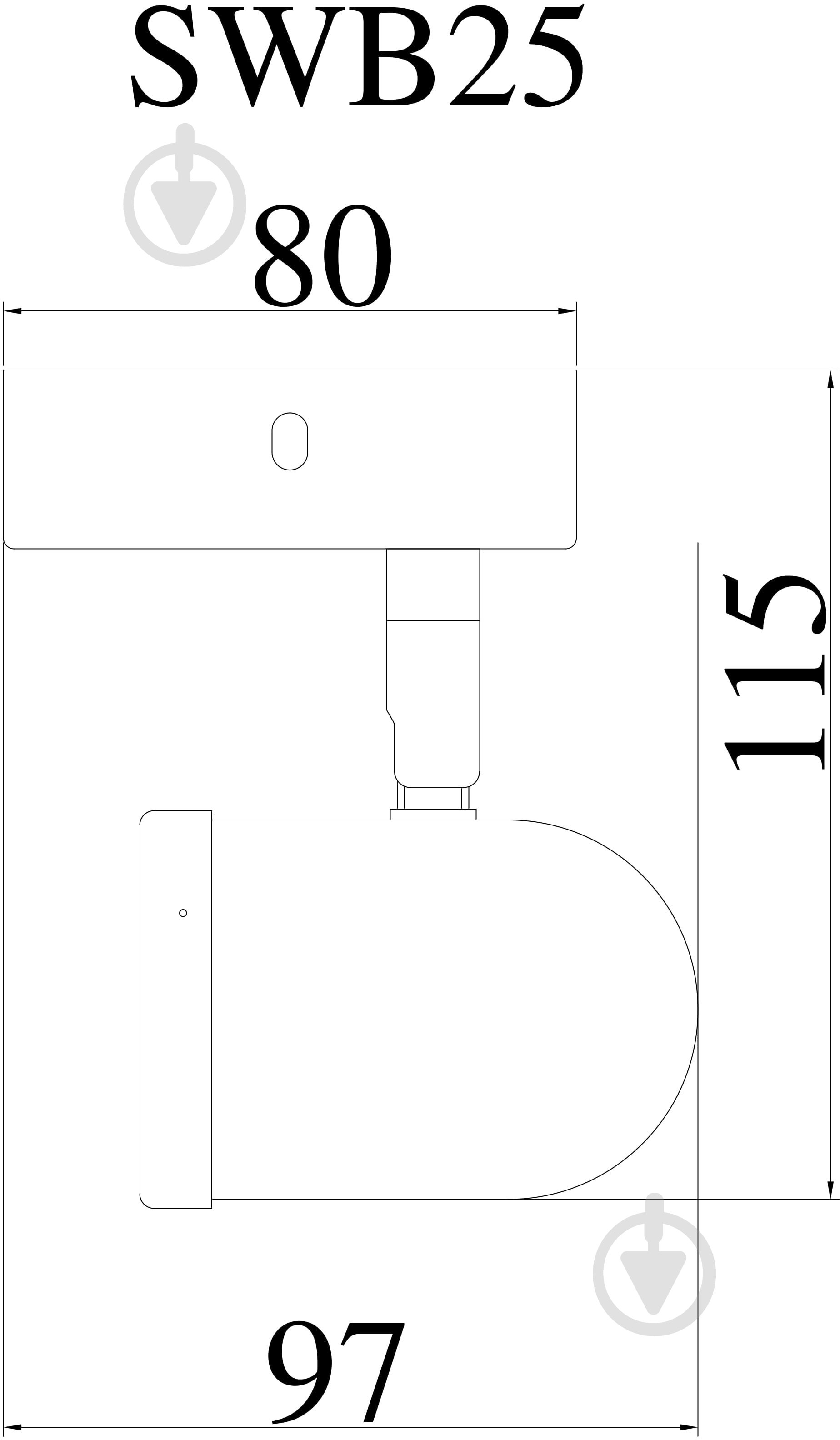 Спот Accento lighting ALIN-Amelie-1 1x50 Вт GU10 хром/білий - фото 4