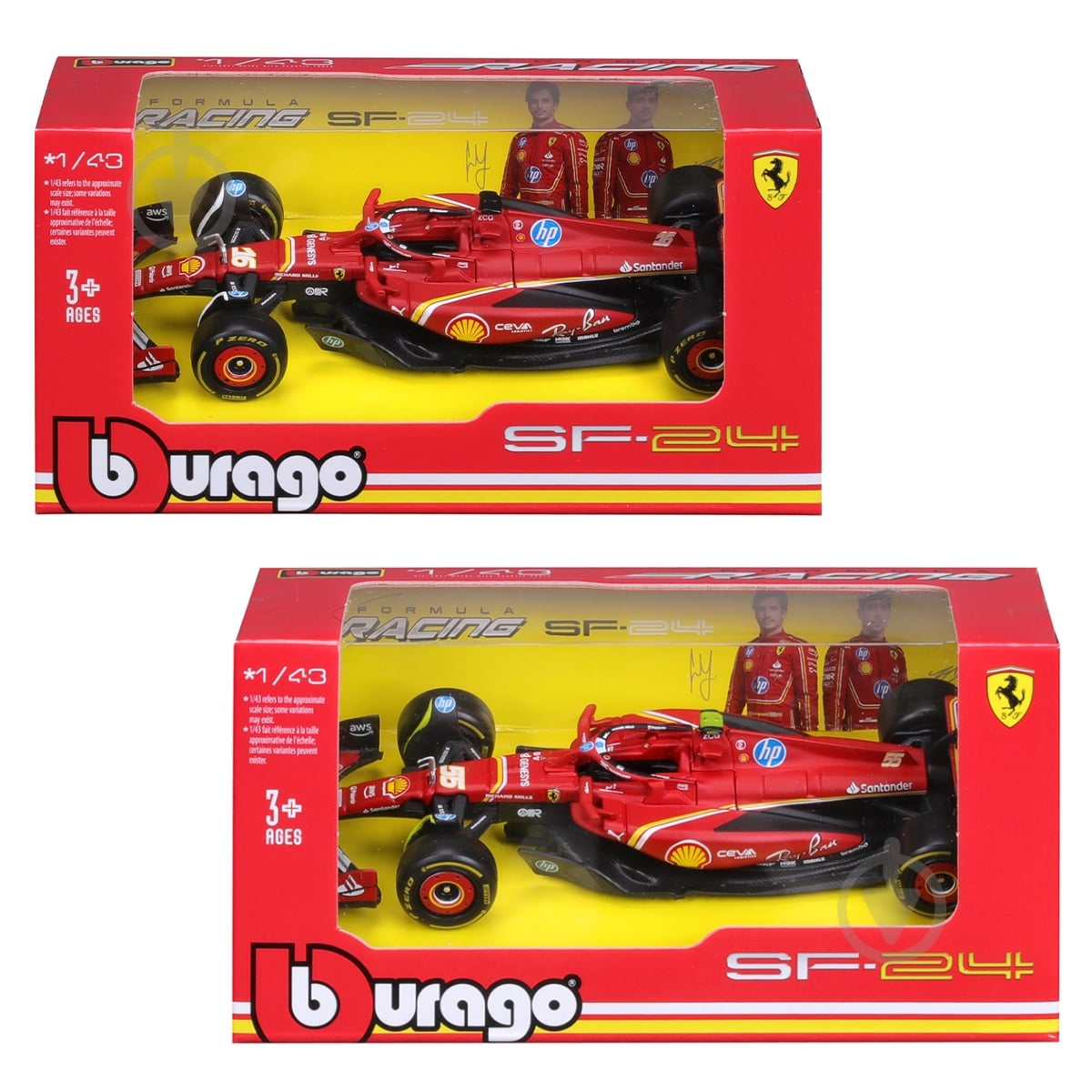 Автомодель Bburago 1:43 Ferrari Racing SF-24 18-36844 - фото 7