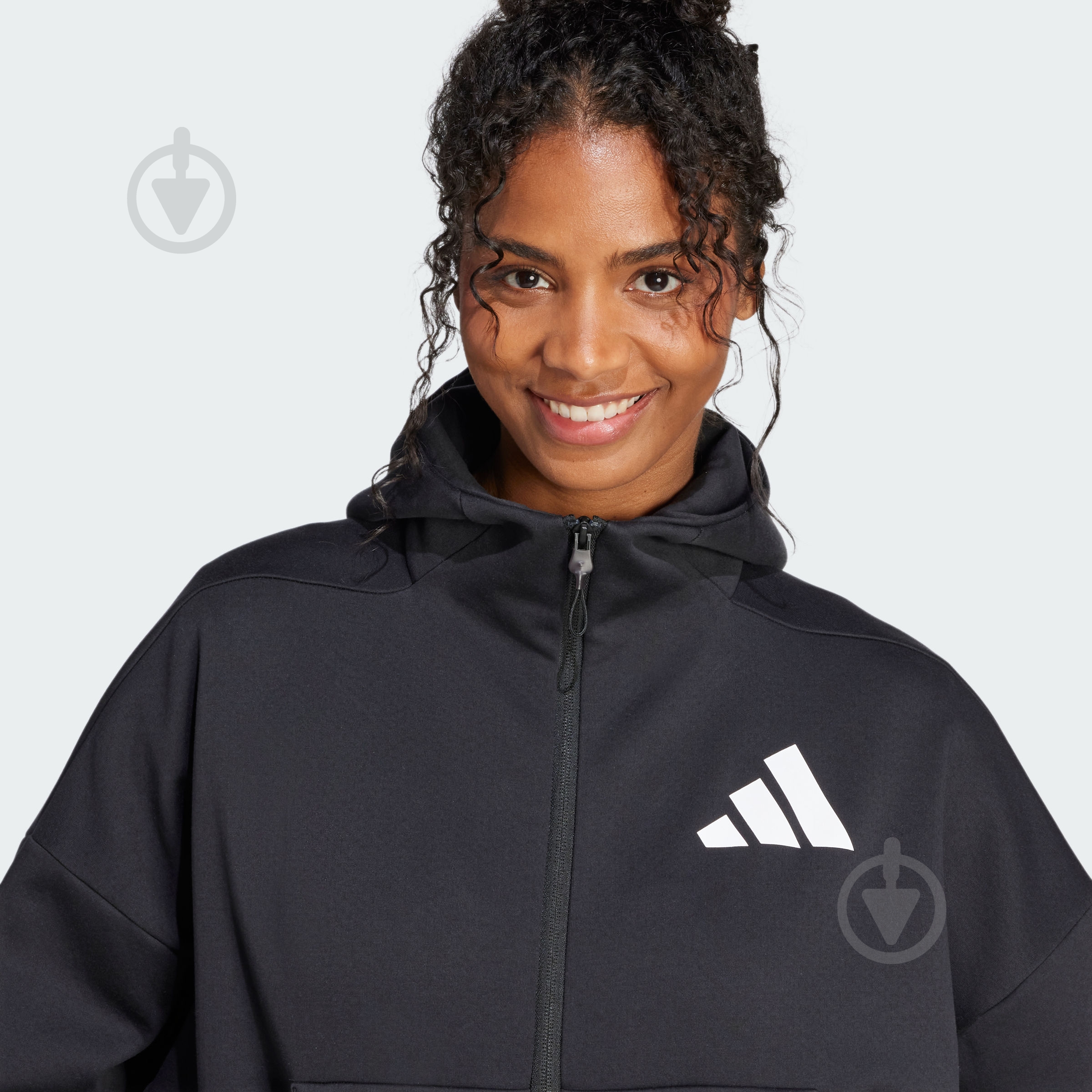 Джемпер Adidas W Z.N.E. FZ JC5392 р.XL черный - фото 4 Джемпер Adidas W Z.N.E. FZ JC5392 р.XL черный - фото 4