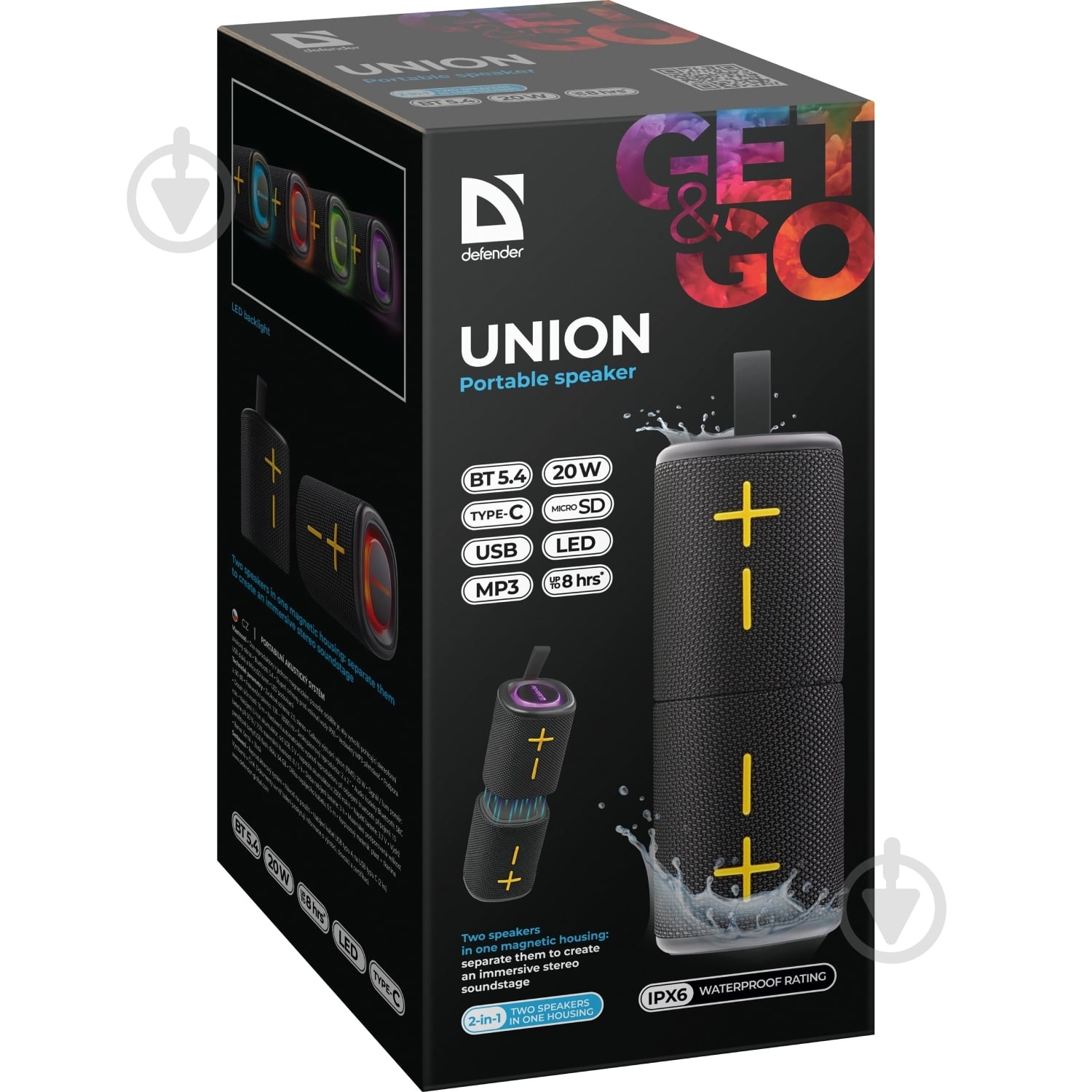 Акустическая система Defender Union 1.0 black (65139) - фото 10