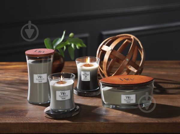 Свеча ароматическая Woodwick Mini White Tea & Jasmine 85г - фото 4