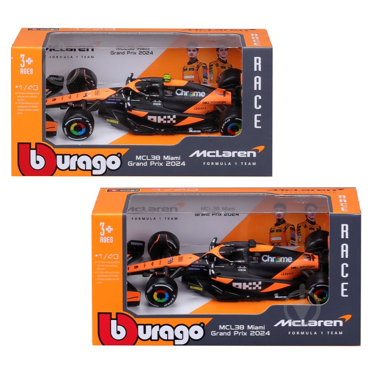 Автомодель Bburago 1:43 McLaren F1 MCL38 (2024) 18-38214 - фото 11