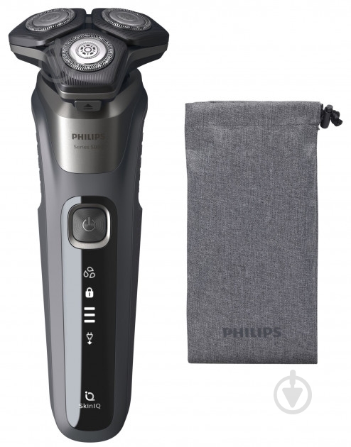 Електробритва Philips Shaver series 5000 S5587/10 + м'який футляр сірий - фото 1