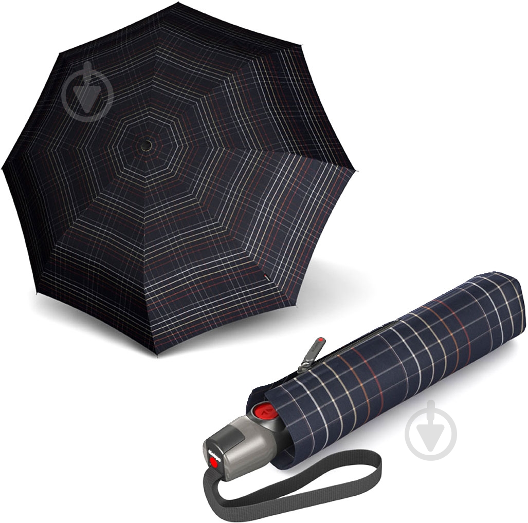 Зонт Knirps T.200 Medium Duomatic Check Black Kn9532005290 - фото 1 Зонт Knirps T.200 Medium Duomatic Check Black Kn9532005290 - фото 1