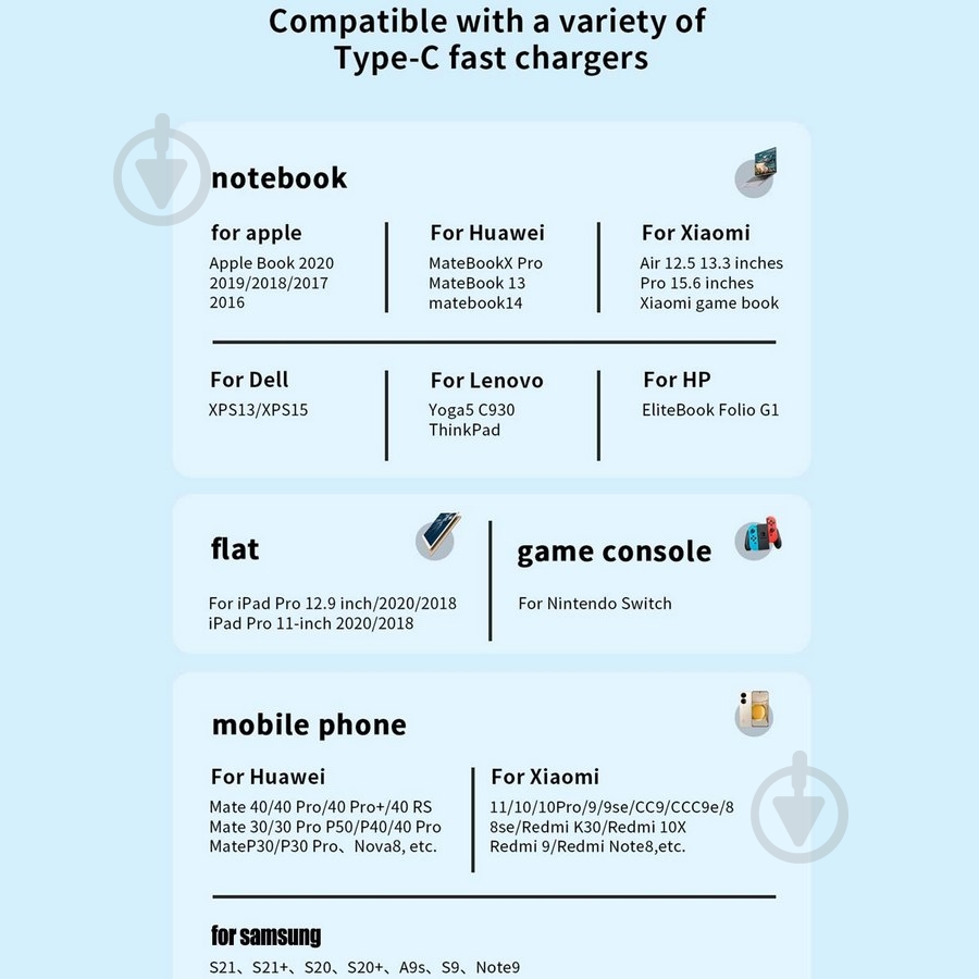 Кабель Essager Sunset Type-C to USB 6A Charging and data Fully compatible cable 2 м черный (EXCT-CGA01) - фото 9