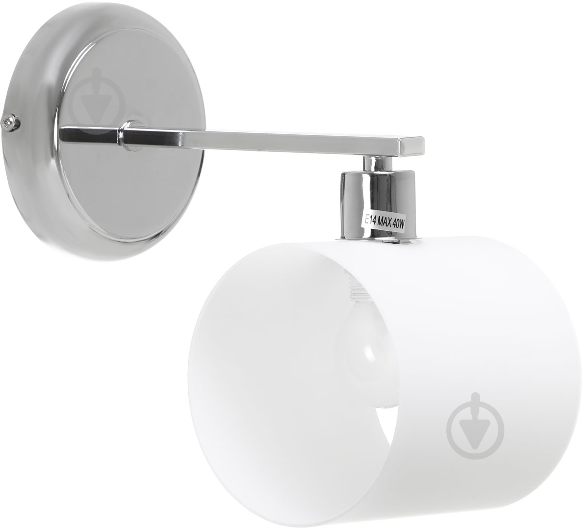 Бра Accento lighting ALKK-GH96360-1W 1x40 Вт E14 хром - фото 1