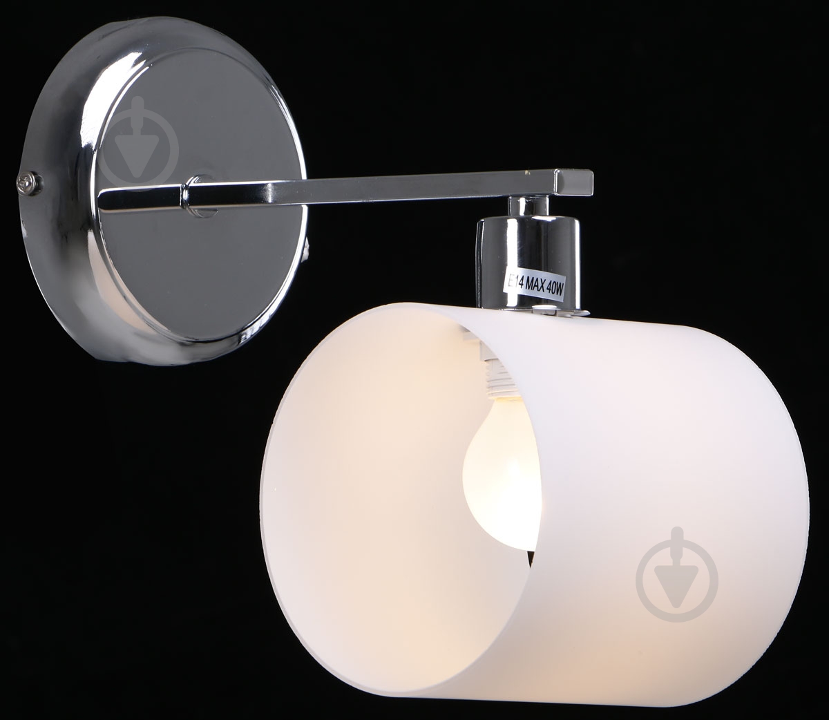 Бра Accento lighting ALKK-GH96360-1W 1x40 Вт E14 хром - фото 3