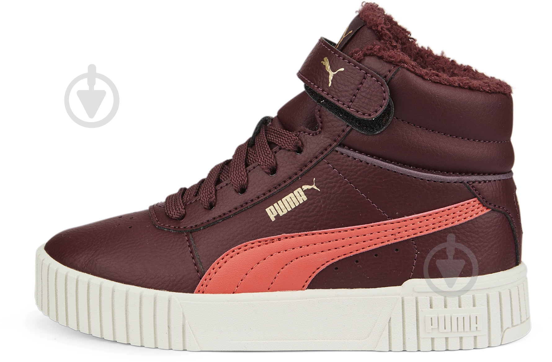 Ботинки Puma CARINA 2.0 MID WTR PS 38738202 р.34,5 бордовый - фото 1