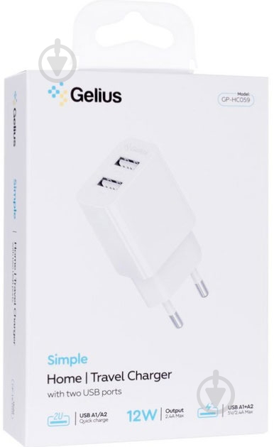 Сетевое зарядное устройство Gelius GP-HC059 + кабель Type-C - фото 4 Сетевое зарядное устройство Gelius GP-HC059 + кабель Type-C - фото 4