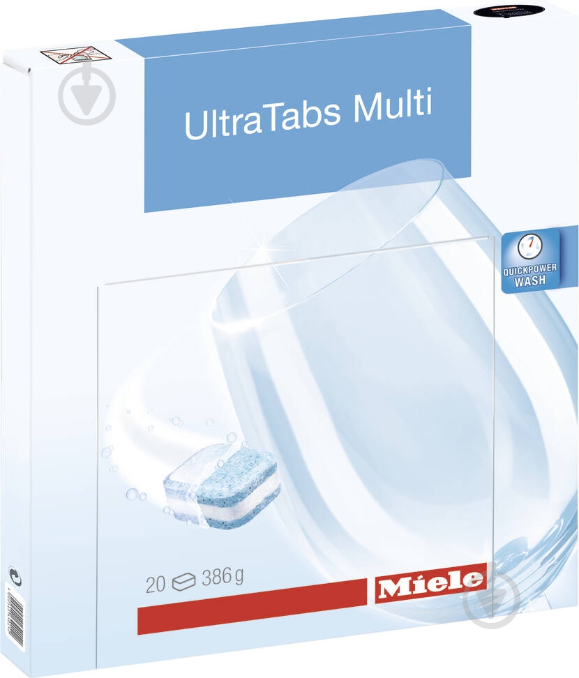 Таблетки для ПММ для ручного мытья посуды Miele Ultra Tabs Multi (20 шт.) 21995497EU3 20 шт. - фото 1