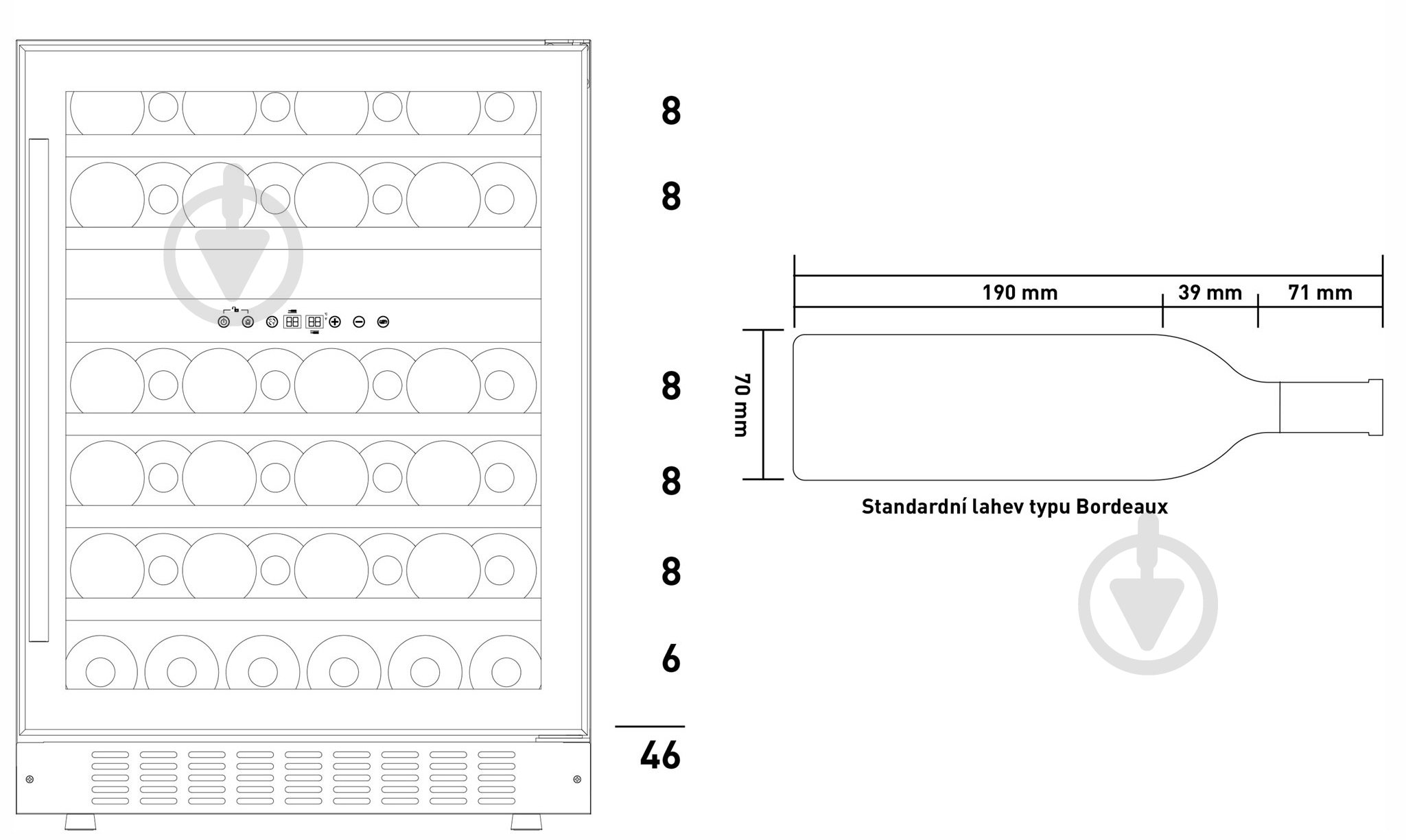Винна шафа Philco PW46GDFB - фото 7