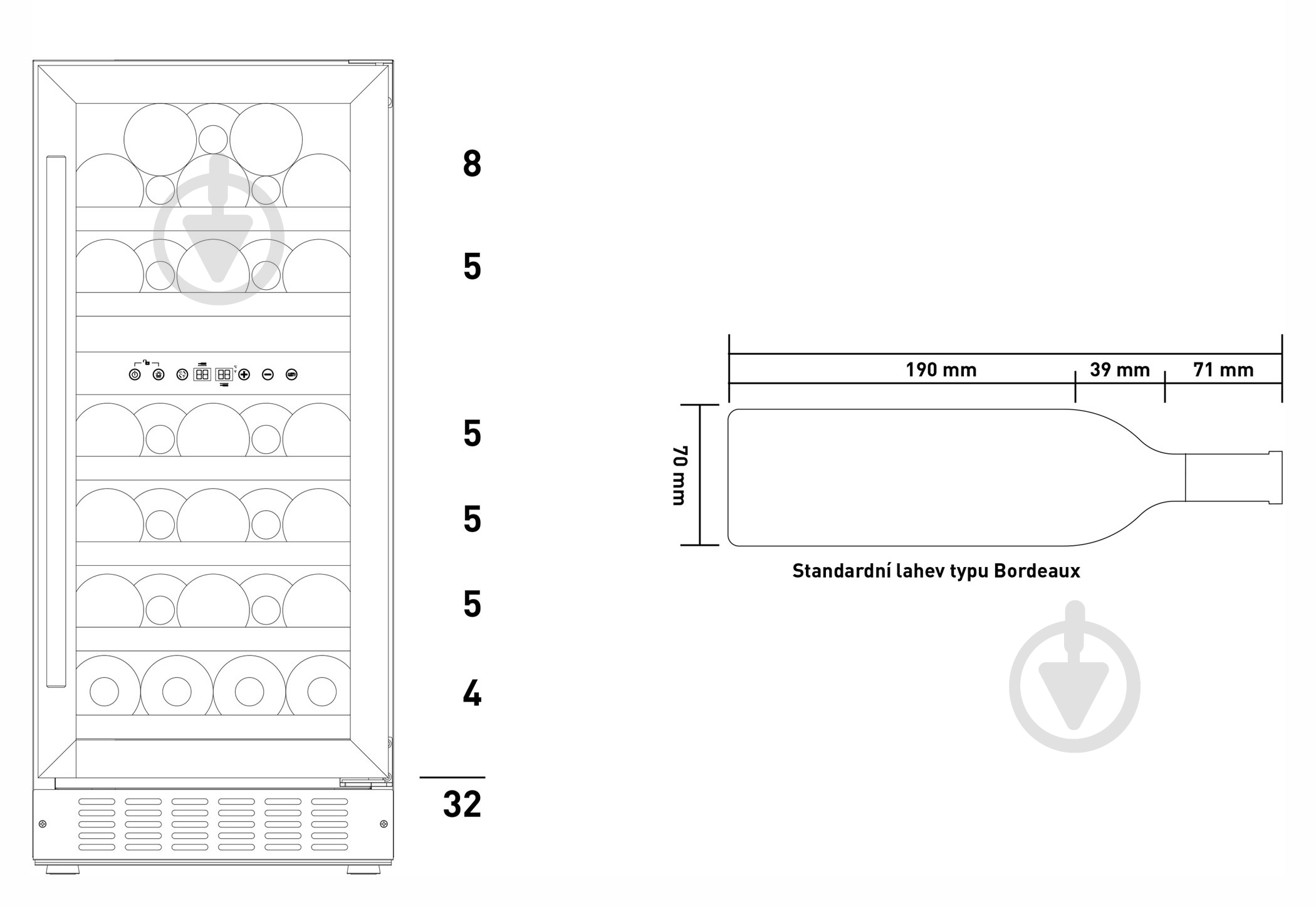 Винный шкаф Philco PW32GD - фото 6 Винный шкаф Philco PW32GD - фото 6