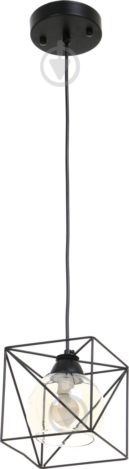 Подвес Accento lighting ALKK-GH10399-1P 1x40 Вт E14 черный - фото 1