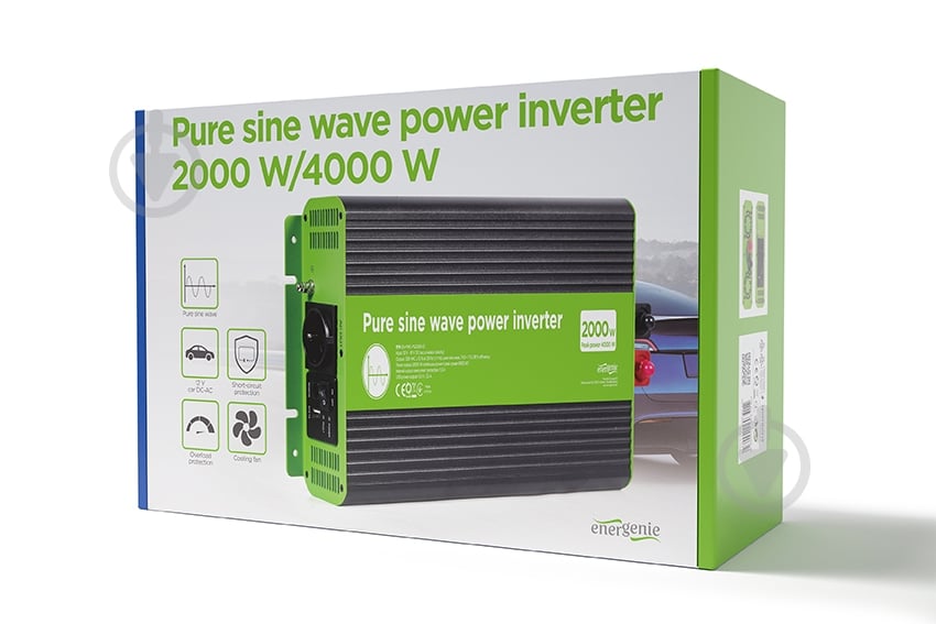 Інвертор автомобільний EnerGenie 2000 Вт чиста синусоїда EG-PWC-PS2000-01 - фото 8 Інвертор автомобільний EnerGenie 2000 Вт чиста синусоїда EG-PWC-PS2000-01 - фото 8