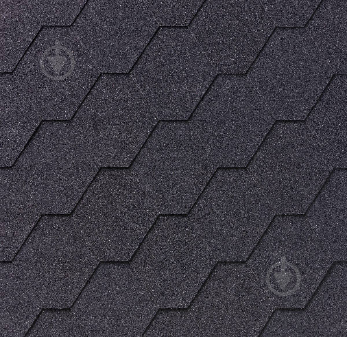 Битумная черепица IKO Superglass Hex Black (01) 3,0 кв.м - фото 1