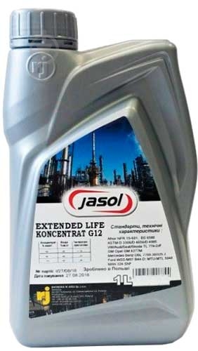Антифриз Jasol G12 концентрат -37 °C G12 концентрат 1 л - фото 1