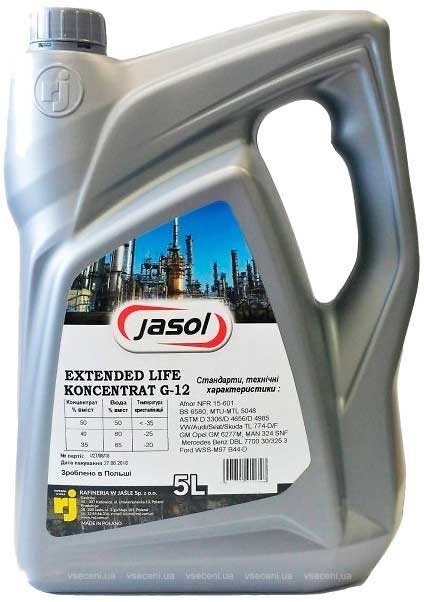 Антифриз Jasol G12 концентрат -37 °C G12 концентрат 5 л - фото 1