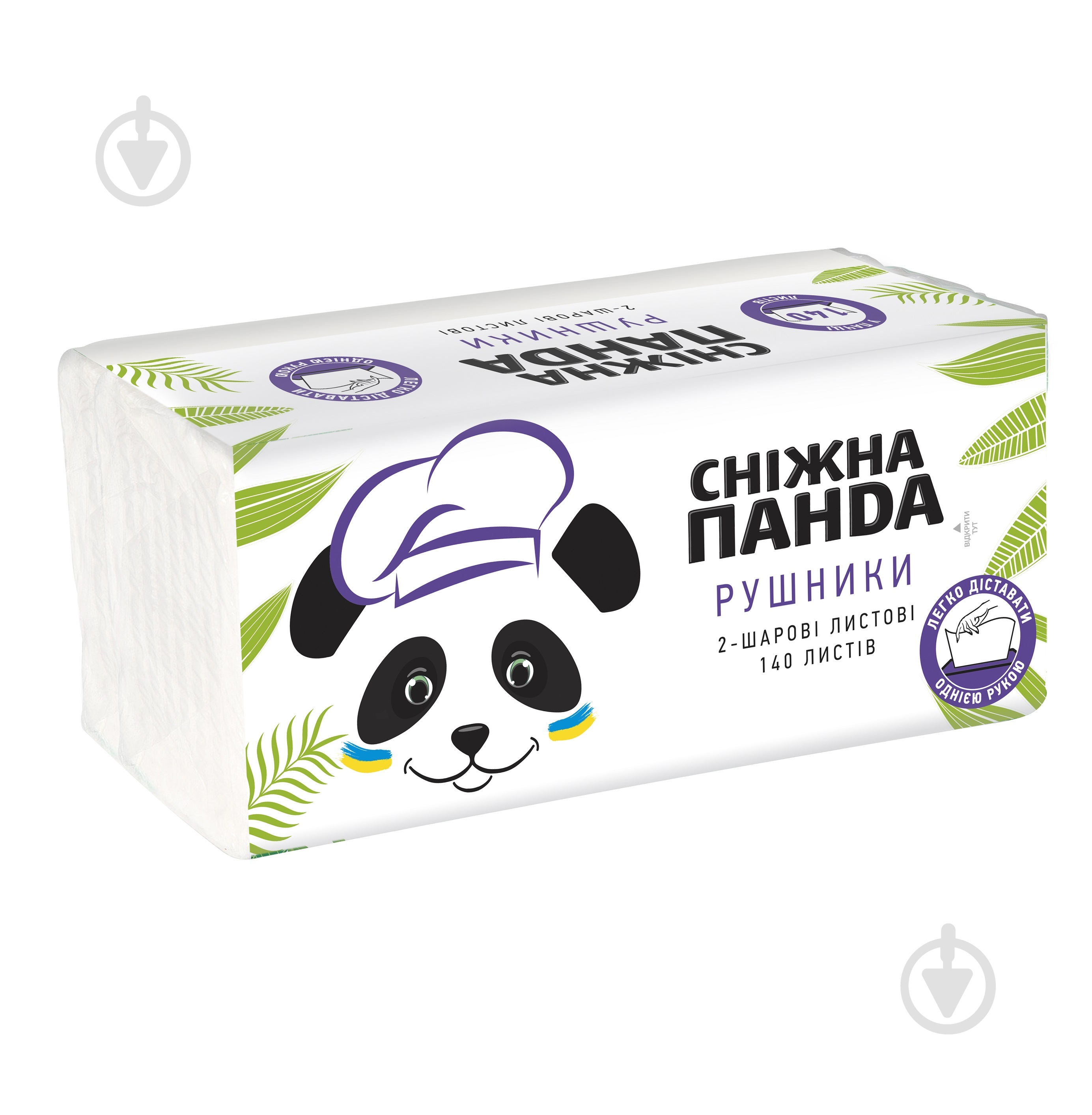 Бумажные полотенца Сніжна Панда двухслойная 140 шт. - фото 3