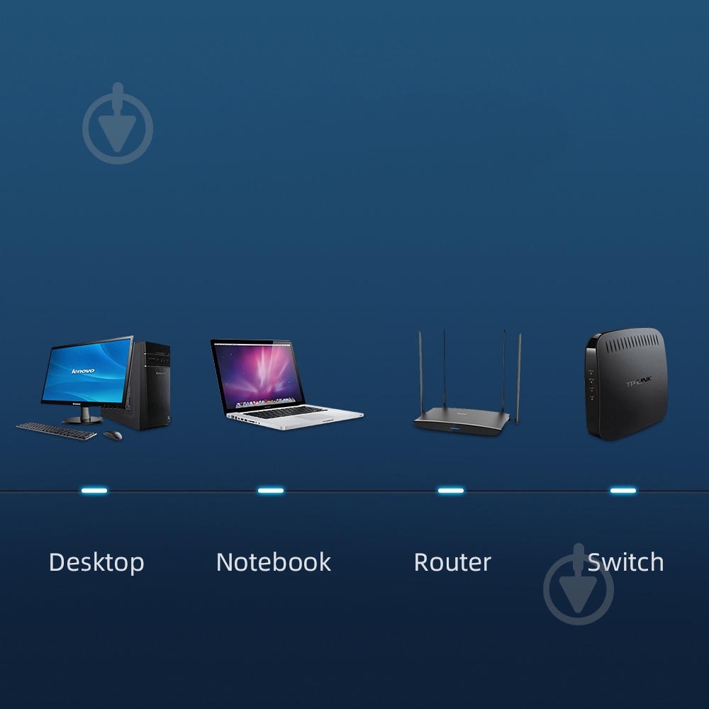 Патч-корд Essager TopSpeed Cable Ethernet Cat6 RJ45 Splitter Network Flat Cable 15 м черный - фото 6