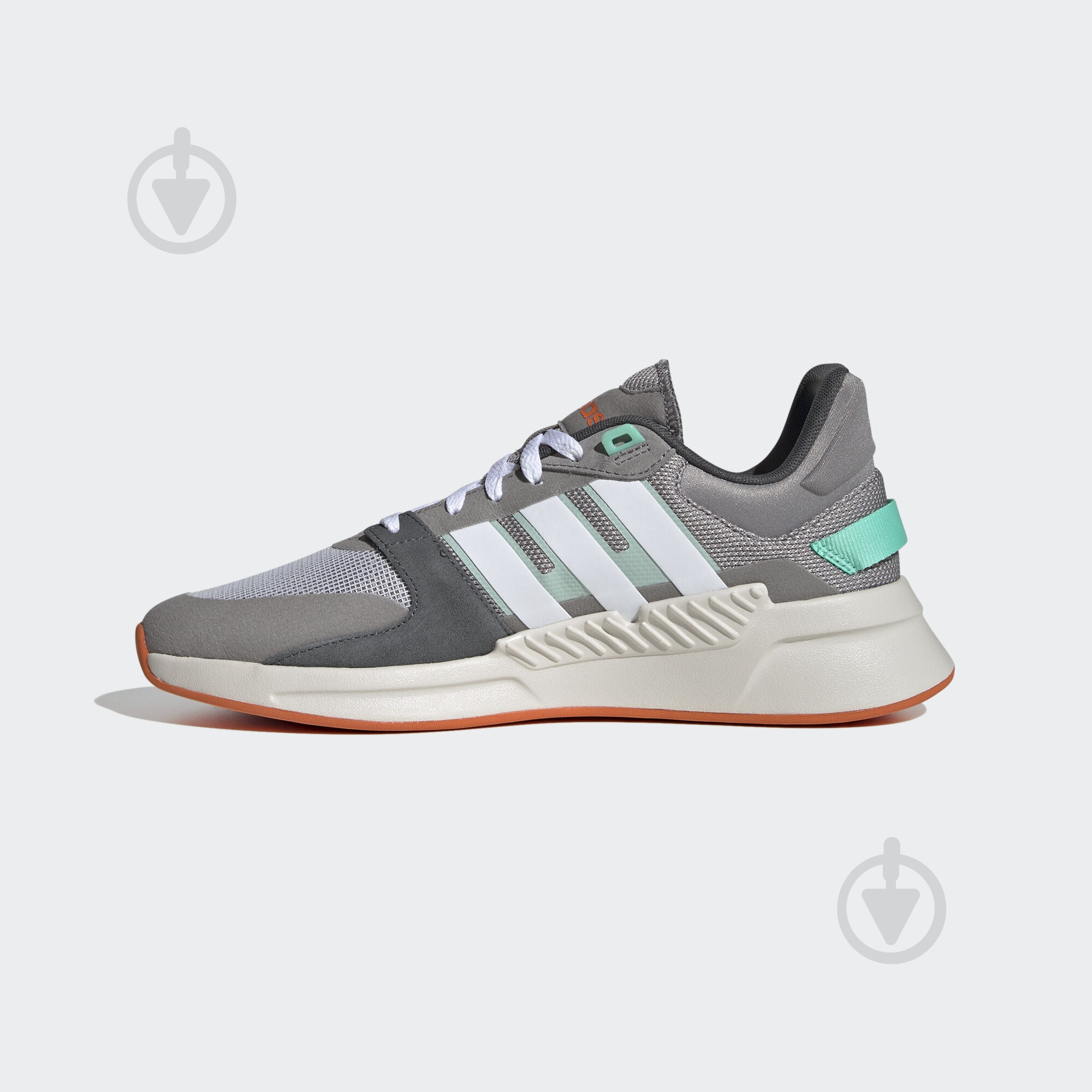Кросівки чоловічі демісезонні Adidas RUN90S EG8655 р.43 1/3 сірі - фото 6