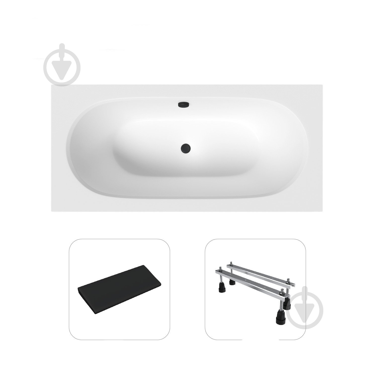 Ванна акриловая Helmken Vienna 5606SB5059 159,5х75 см комплект 3 в 1 - фото 1 Ванна акриловая Helmken Vienna 5606SB5059 159,5х75 см комплект 3 в 1 - фото 1