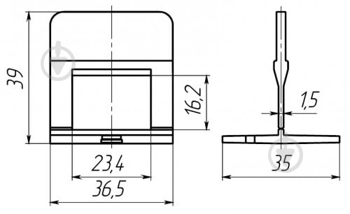 Клини STRONG система для вирівнювання плитки 100 шт - фото 2