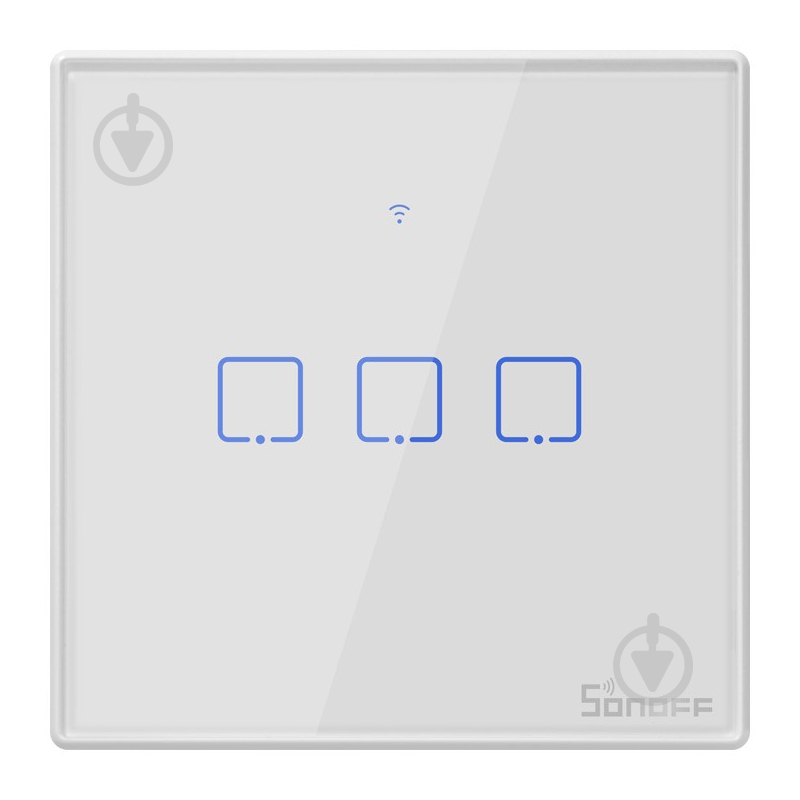 Умный выключатель Wi-Fi Sonoff T2EU3C-TX белый - фото 1 Умный выключатель Wi-Fi Sonoff T2EU3C-TX белый - фото 1