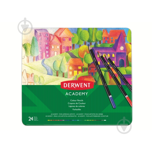 Набір олівців Academy Colour 24 кольори Derwent - фото 1