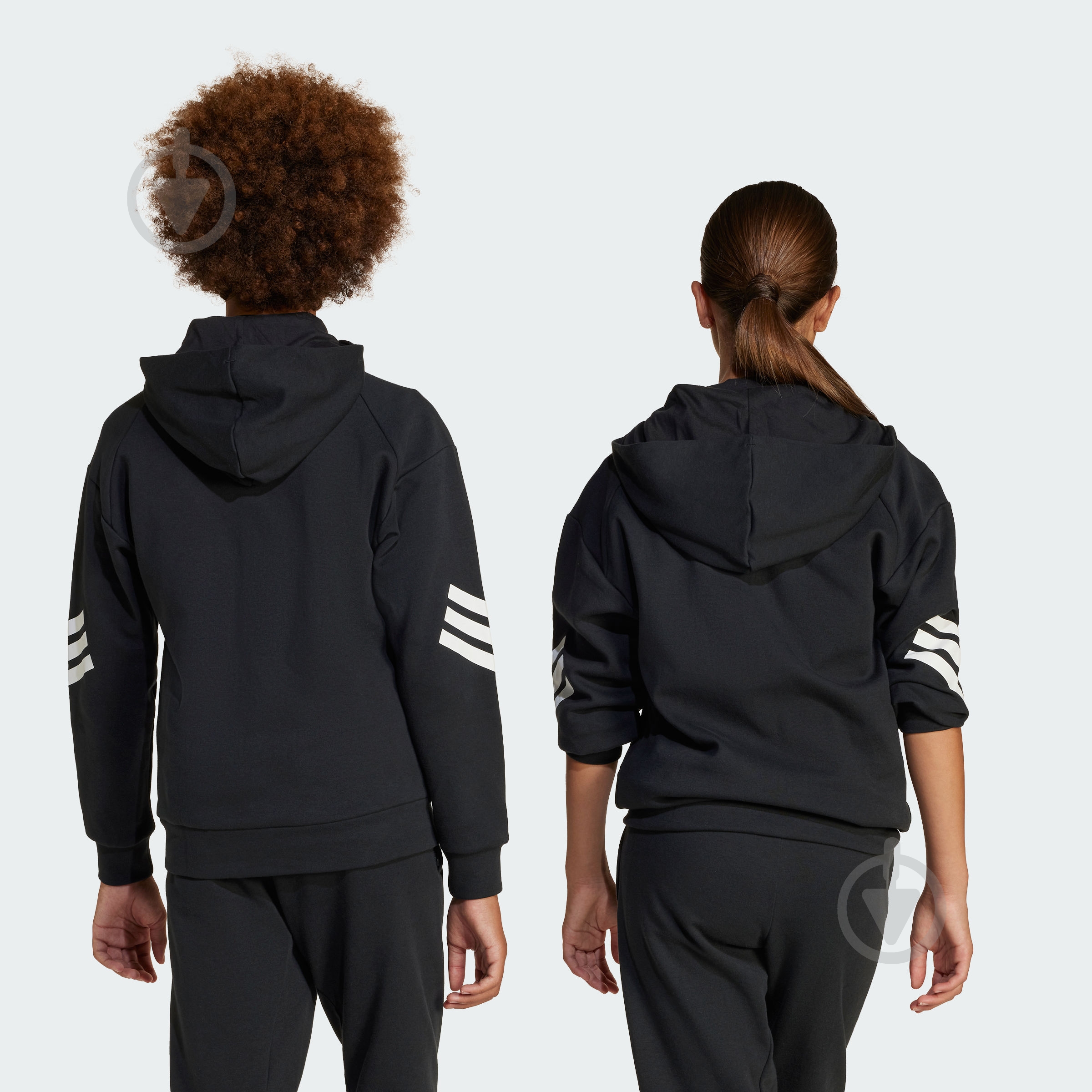 Джемпер Adidas J FI 3S FZ HD JJ4801 р.152 чорний - фото 6 Джемпер Adidas J FI 3S FZ HD JJ4801 р.152 чорний - фото 6