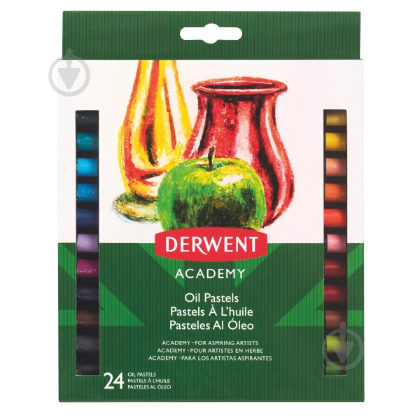 Набір олійної пастелі Academy Oil Pastel Derwent 2301953 24 кольорів - фото 1