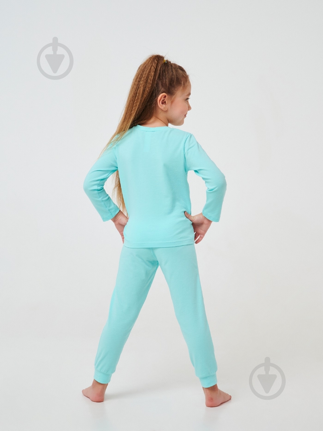 Пижама детская для девочек Smil р.92 синий - фото 4