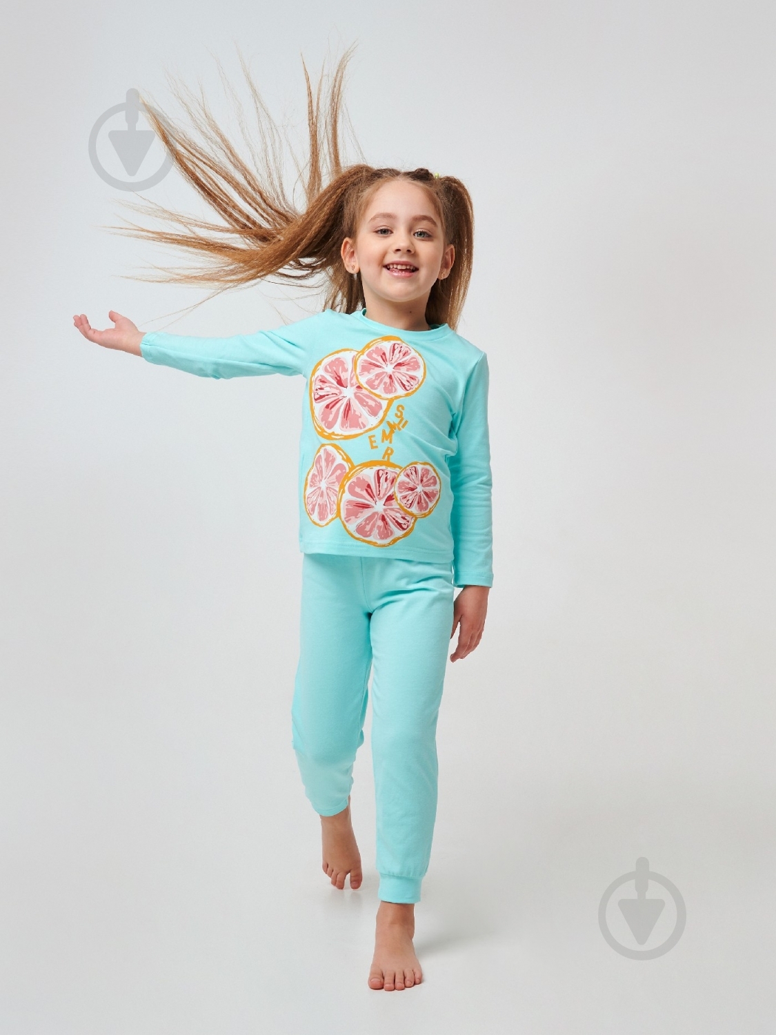 Пижама детская для девочек Smil р.92 синий - фото 3