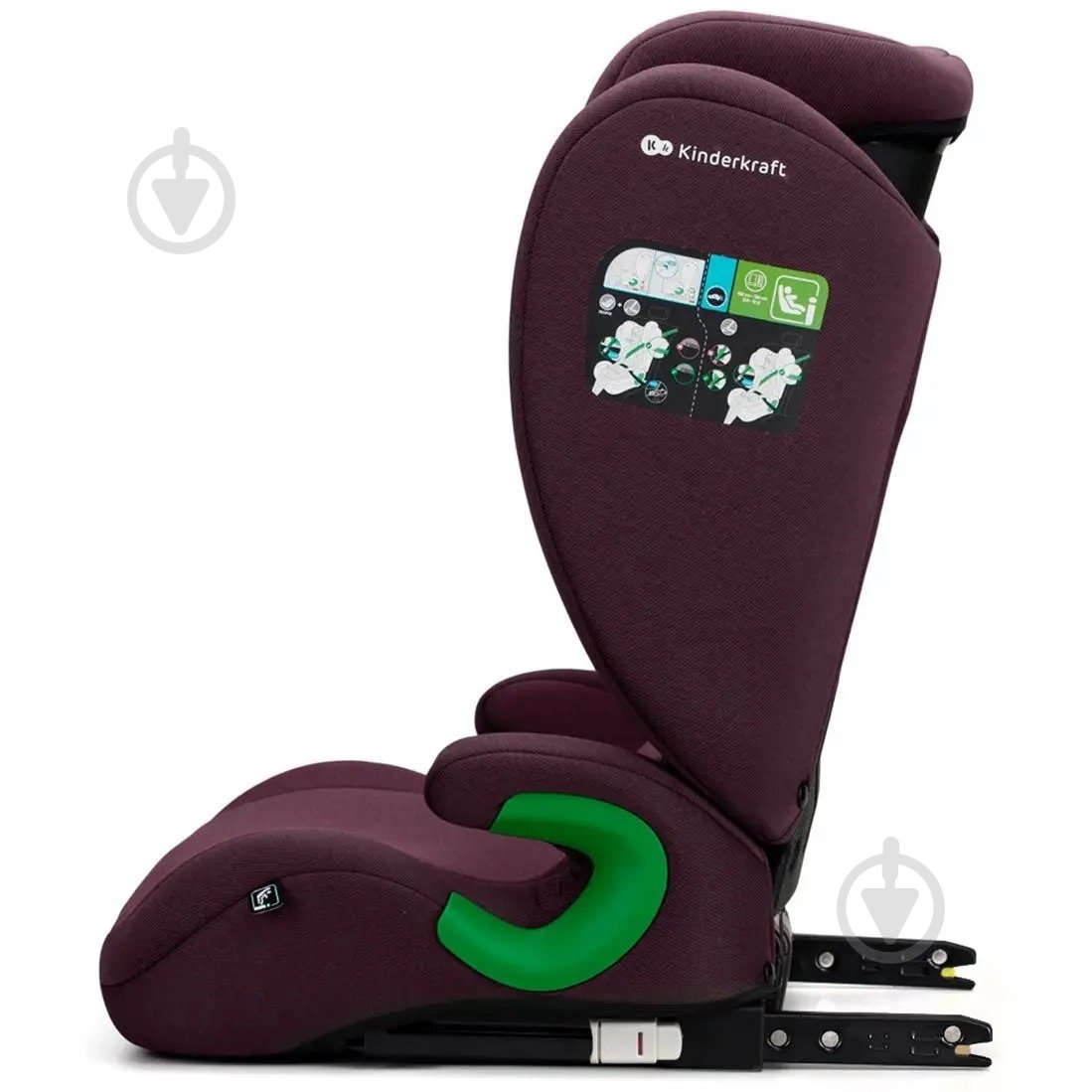Автокрісло-бустер Kinderkraft Junior Fix 2 i-Size вишневий KCJUFI20RED0000 - фото 7