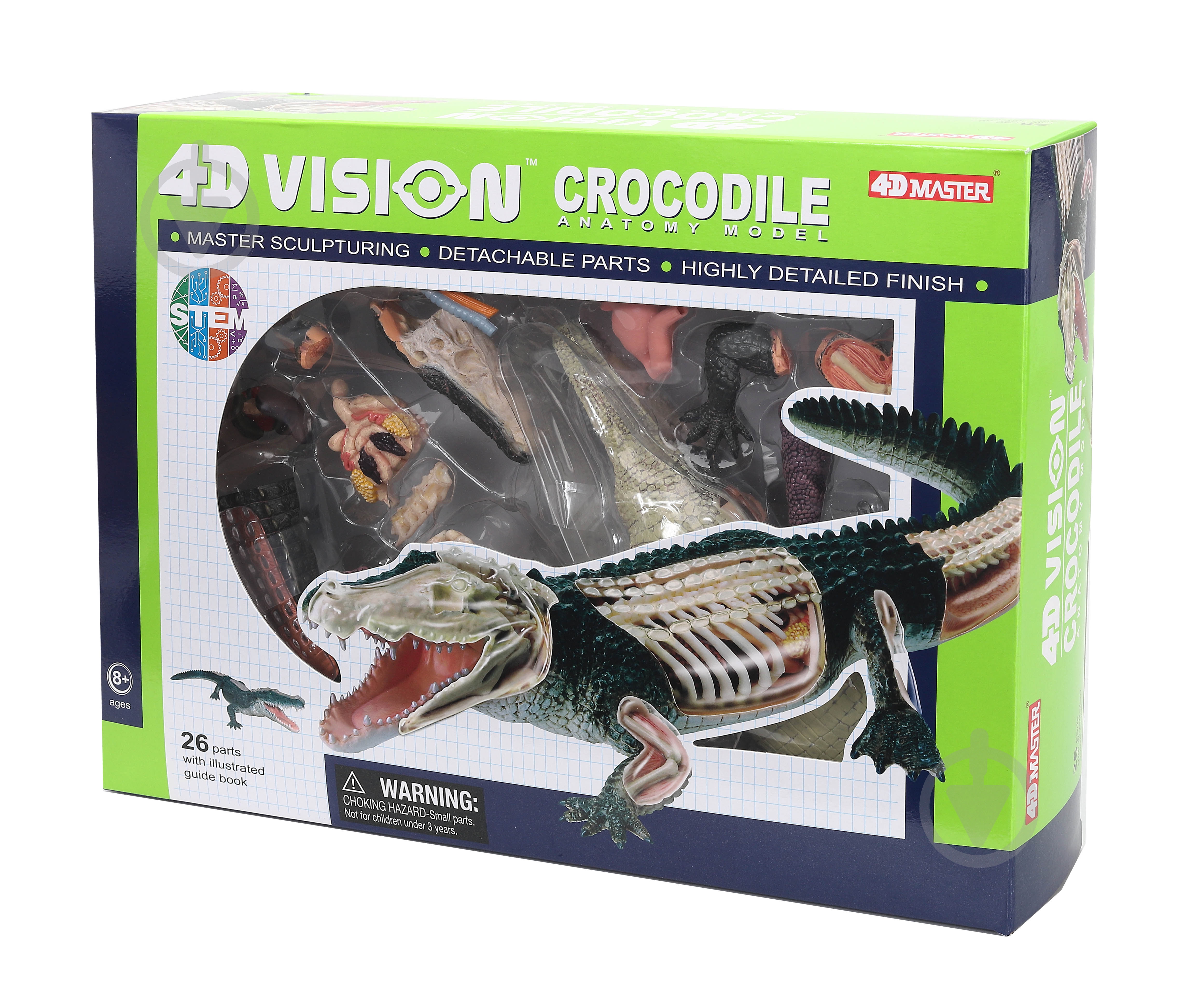 Об’ємна анатомічна модель 4D Master Крокодил FM-622034 - фото 1 Об’ємна анатомічна модель 4D Master Крокодил FM-622034 - фото 1