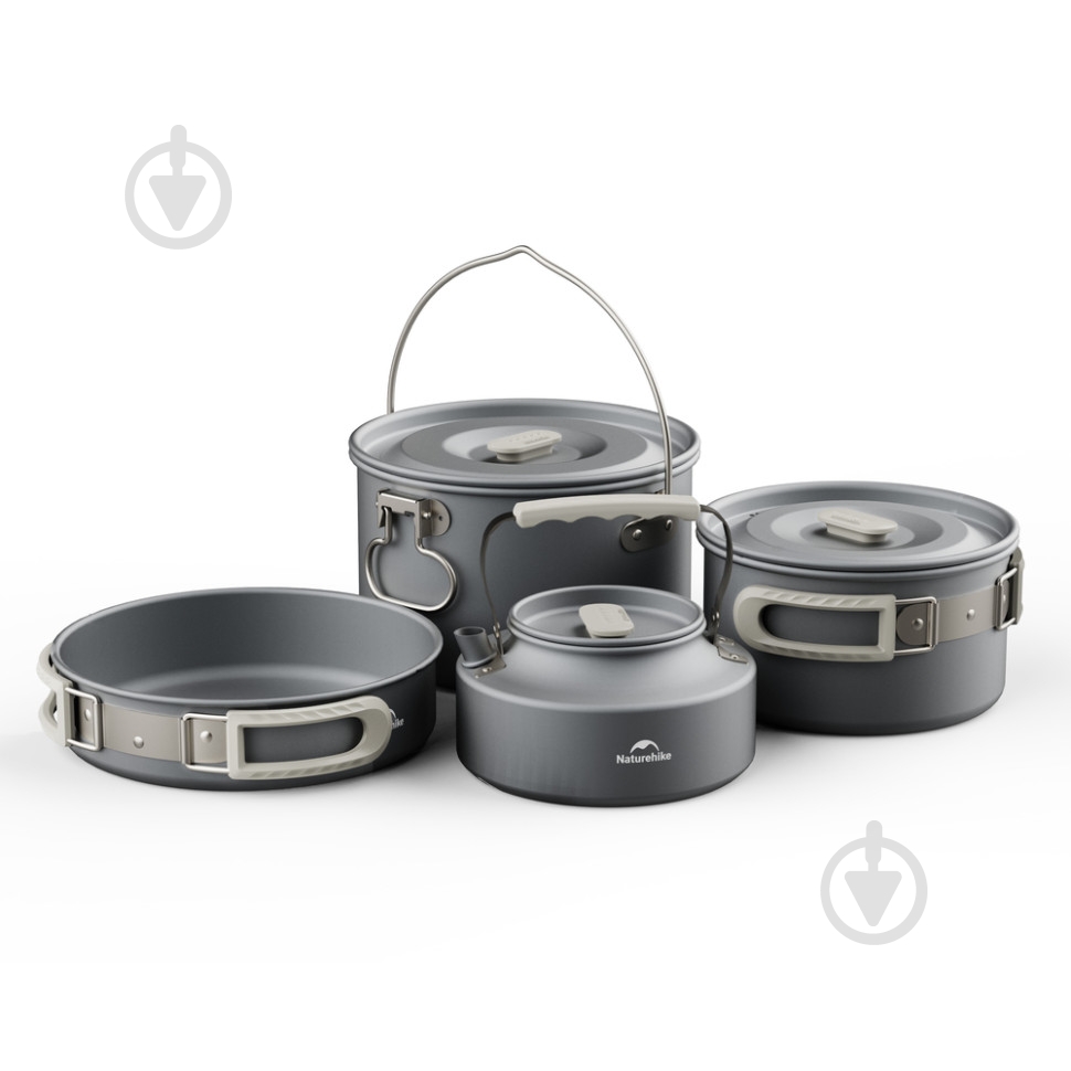 Каструля Naturehike 1,7 л CNK2450CF010, алюміній - фото 2 Каструля Naturehike 1,7 л CNK2450CF010, алюміній - фото 2