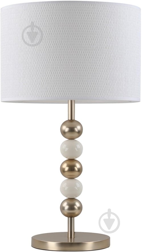 Настільна лампа декоративна Sensio Algarve 1x40 Вт E27 латунь/білий HU-T-074621-1 - фото 1