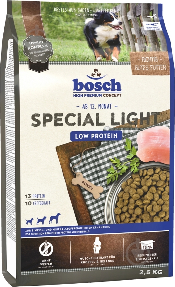 Корм сухой Bosch! для собак HPC Special Light 2,5 кг - фото 1 Корм сухой Bosch! для собак HPC Special Light 2,5 кг - фото 1
