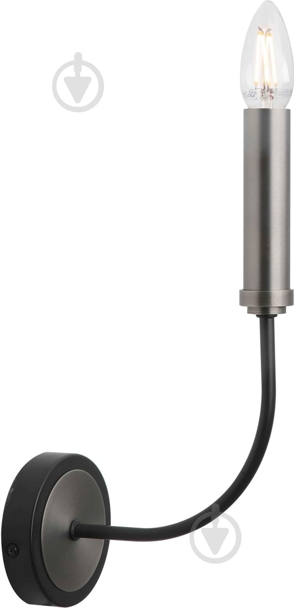 Світильник настінний Sensio Centro 40 Вт E14 матовий нікель HU-B-076416-1 WB - фото 1 Світильник настінний Sensio Centro 40 Вт E14 матовий нікель HU-B-076416-1 WB - фото 1