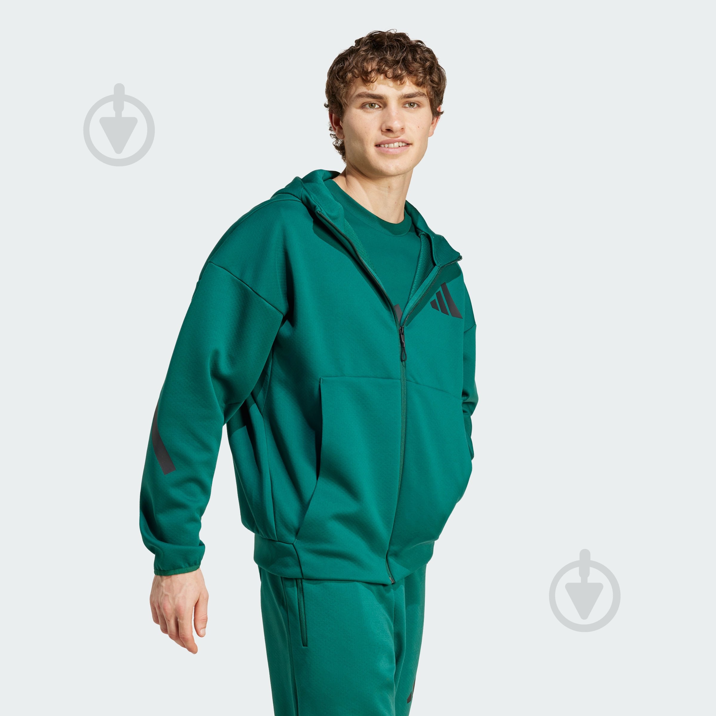 Джемпер Adidas M Z.N.E. FZ JF6539 р.2XL зелений - фото 5
