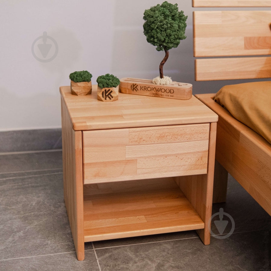 Тумба прикроватная KROKWOOD Julia 400х400х400 мм бук - фото 4 Тумба прикроватная KROKWOOD Julia 400х400х400 мм бук - фото 4