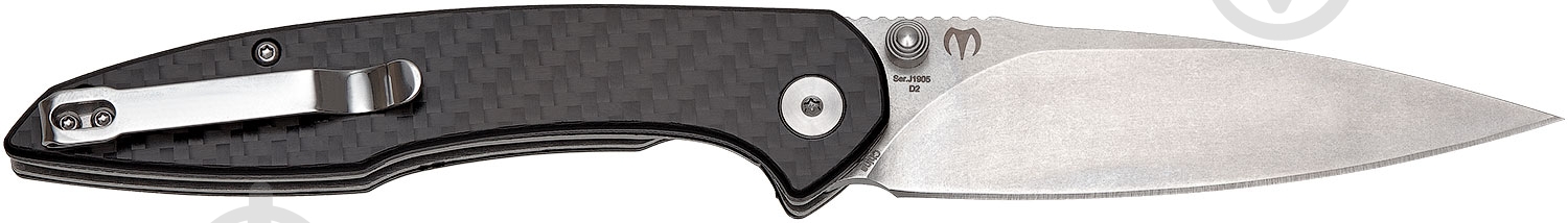 Нож складной CJRB Centros, D2, CF, к:black 2798.02.44 - фото 2