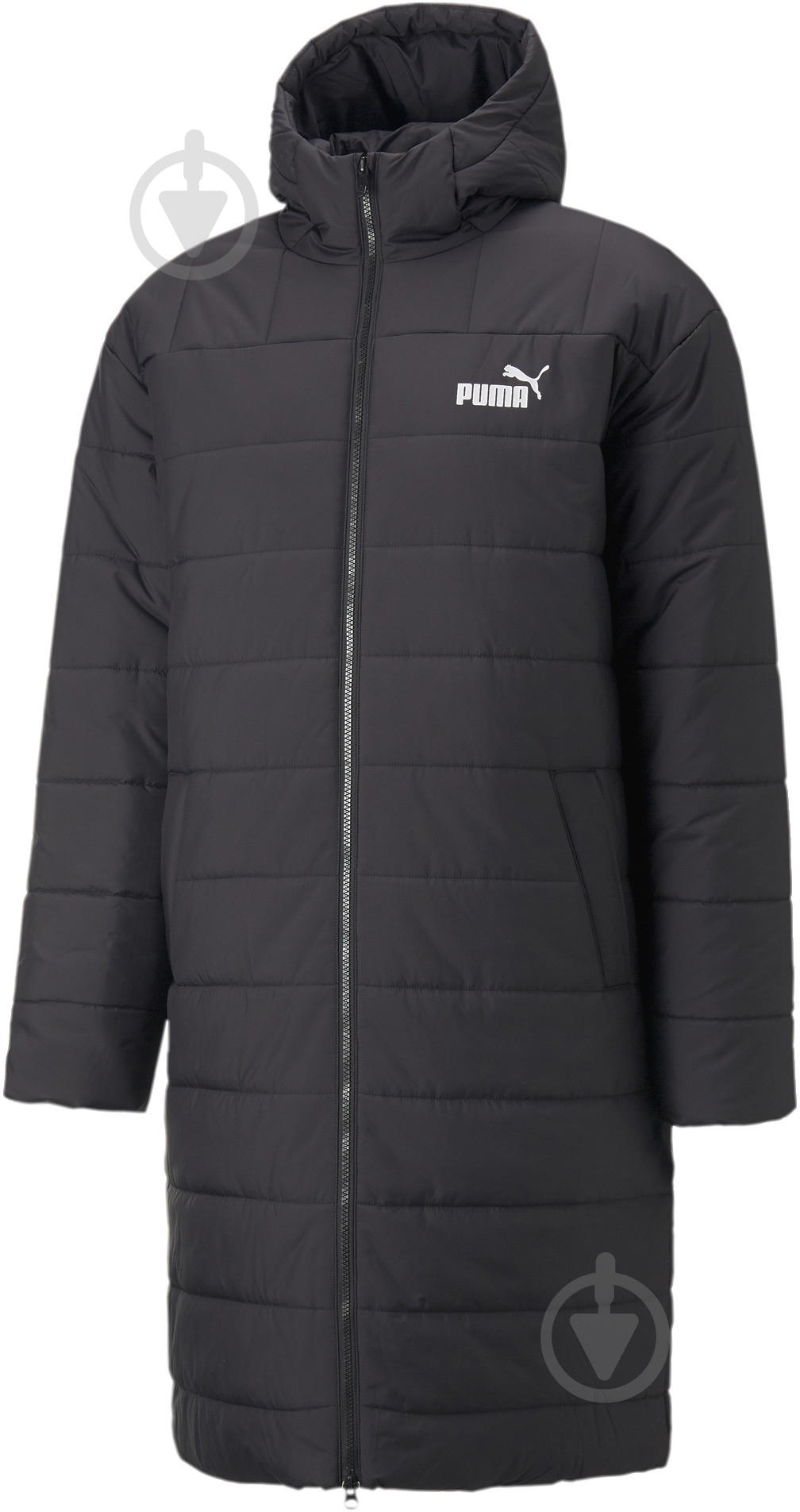Куртка чоловіче зимове Puma ESS+ HOODED PADDED COAT 67171201 р.L чорна - фото 1