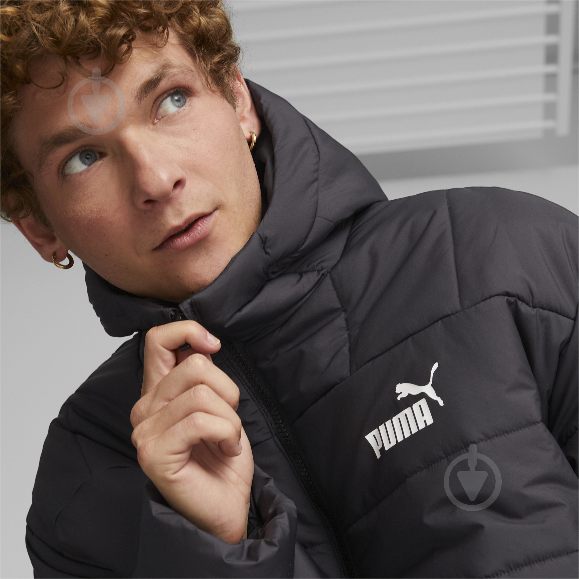 Куртка чоловіче зимове Puma ESS+ HOODED PADDED COAT 67171201 р.L чорна - фото 4
