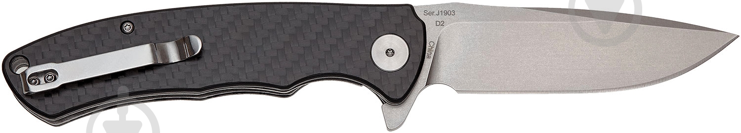 Нож складной CJRB Taiga, D2, CF к:black 2798.02.36 - фото 4