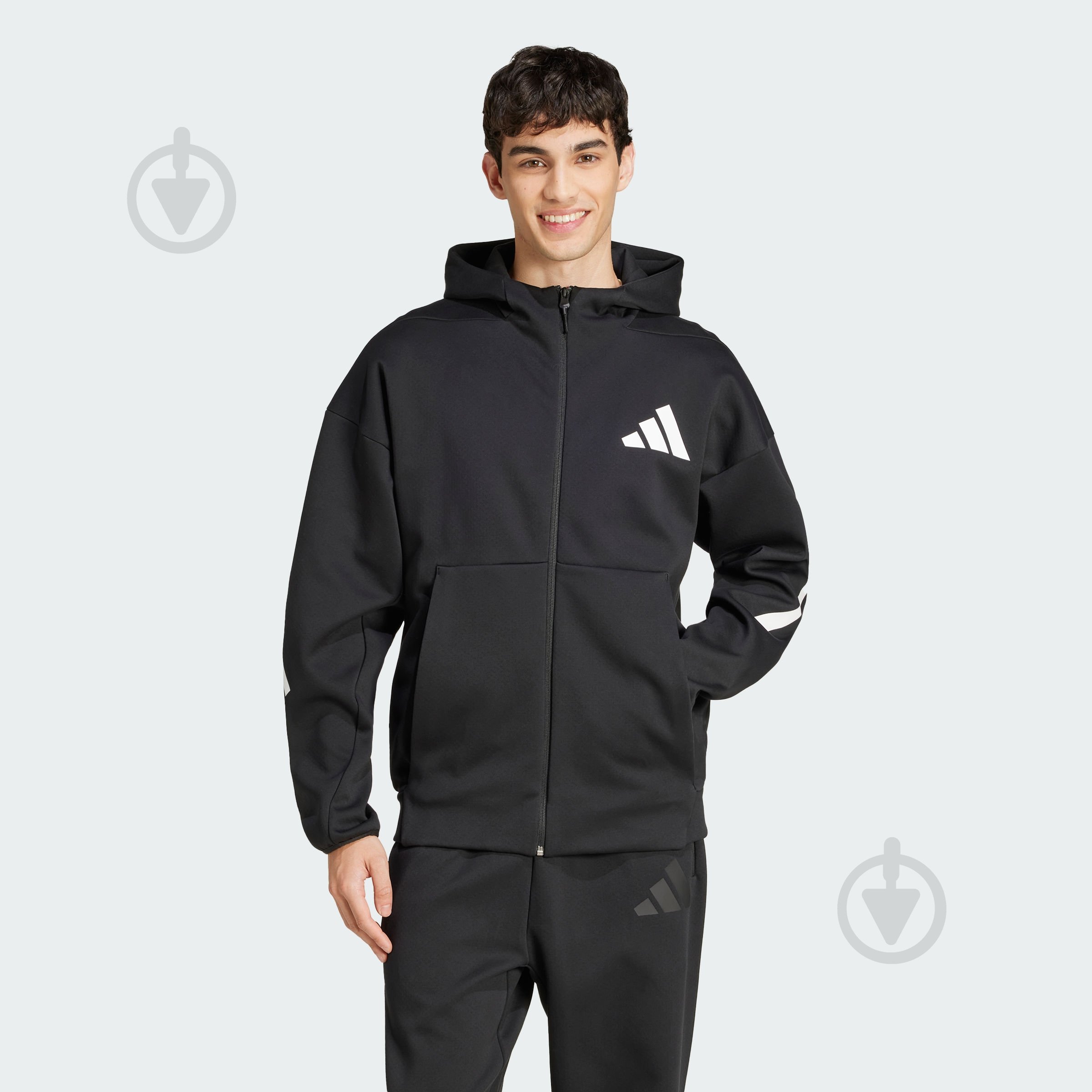 Джемпер Adidas M Z.N.E. FZ JD5984 р.2XL чорний - фото 1