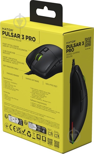 Мышь Hator Pulsar 3 PRO black (HTM620) - фото 12
