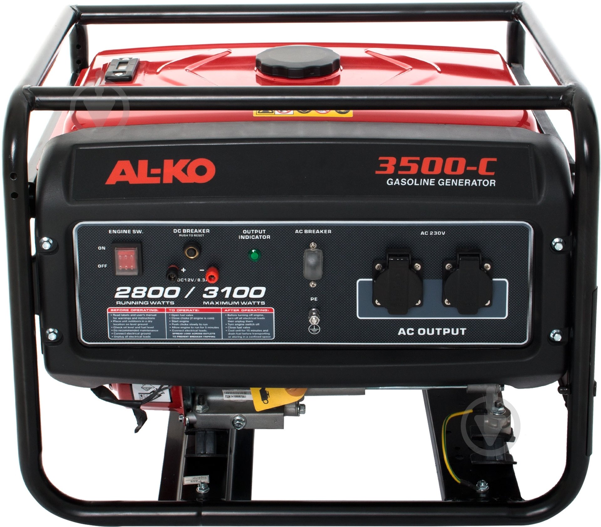 Генератор бензиновый AL-KO 2,8 кВт / 3,1 кВт 220 В 3500 - фото 2