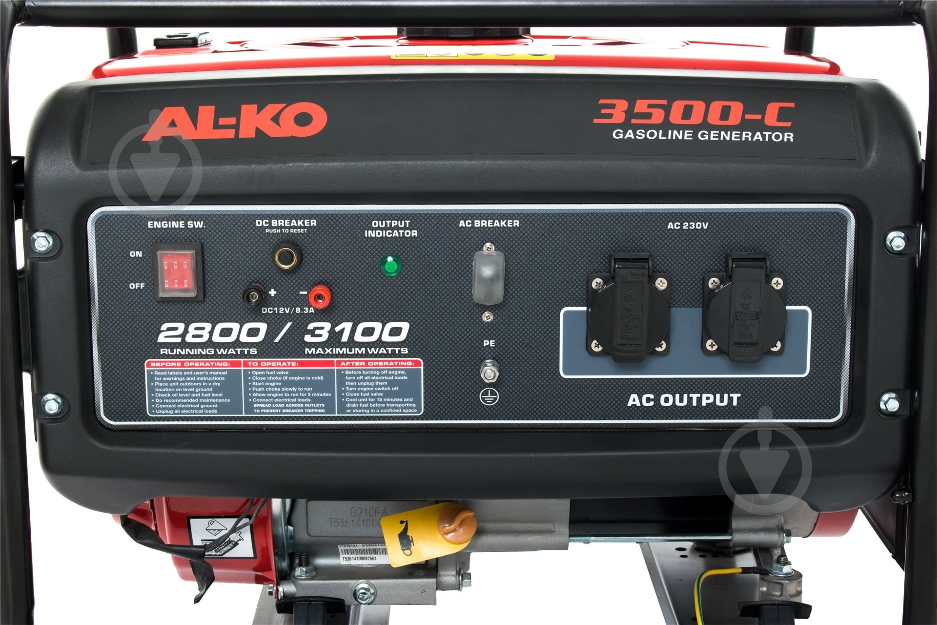Генератор бензиновый AL-KO 2,8 кВт / 3,1 кВт 220 В 3500 - фото 3