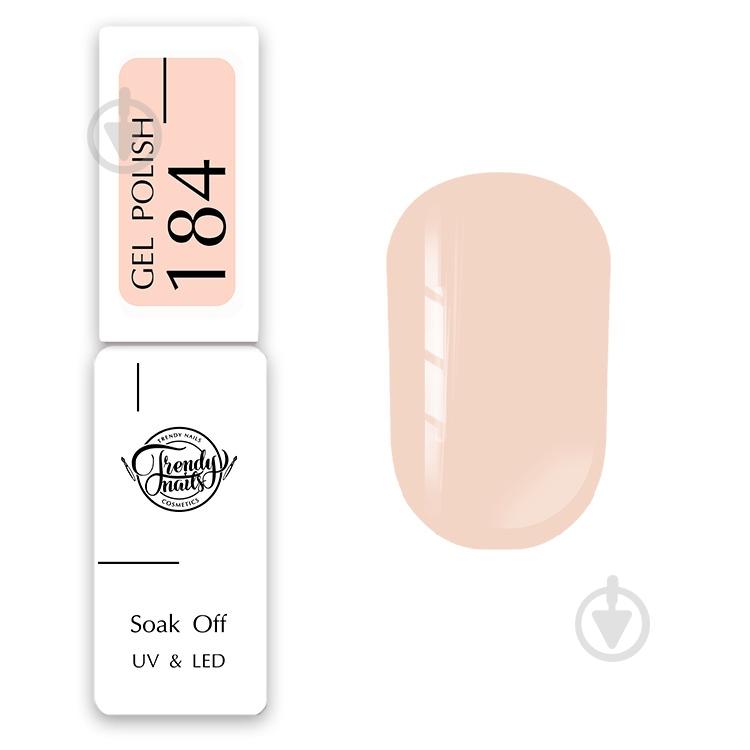 Гель-лак для ногтей Trendy nails Классическая палитра №184 8 мл - фото 1 Гель-лак для ногтей Trendy nails Классическая палитра №184 8 мл - фото 1